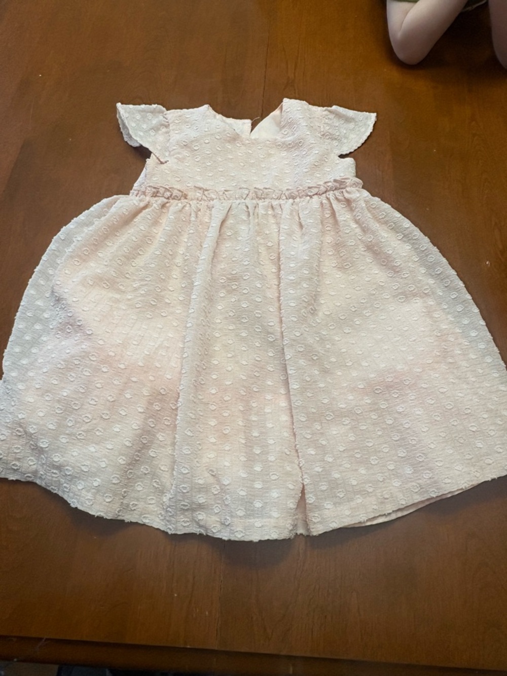 iris & ivy Pale Pink Eyelet Party Dress